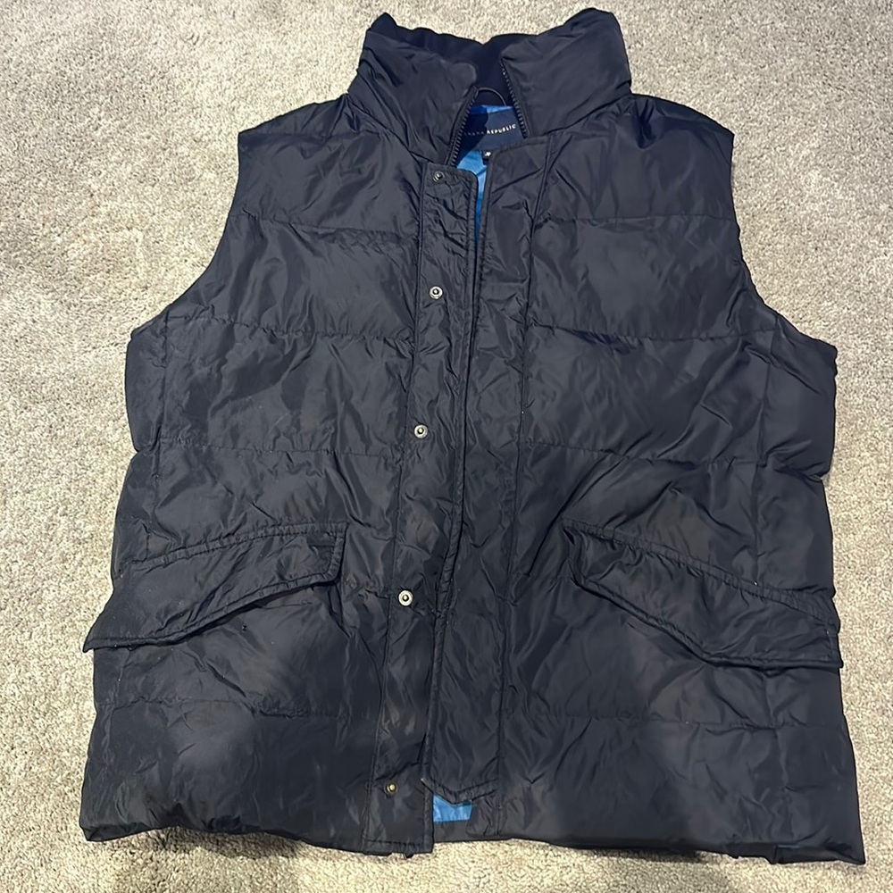 Banana Republic Black Puffer Vest